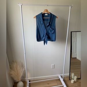 Aritzia - front tie blouse